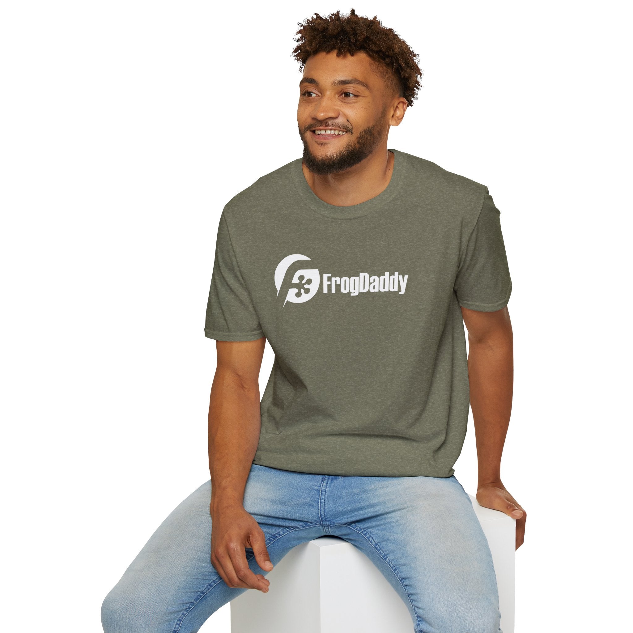 White Logo Unisex Softstyle T-Shirt image 58