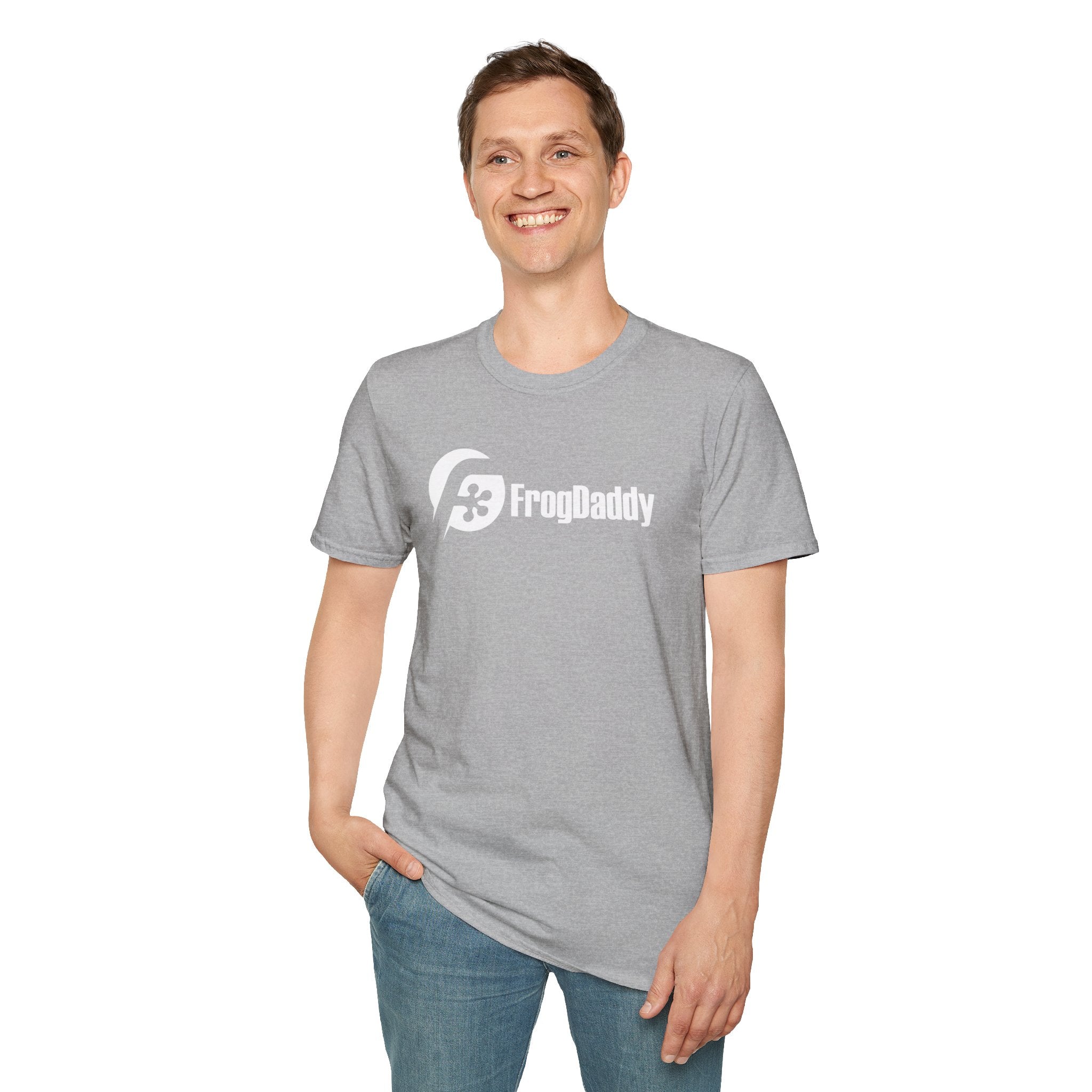 White Logo Unisex Softstyle T-Shirt image 55