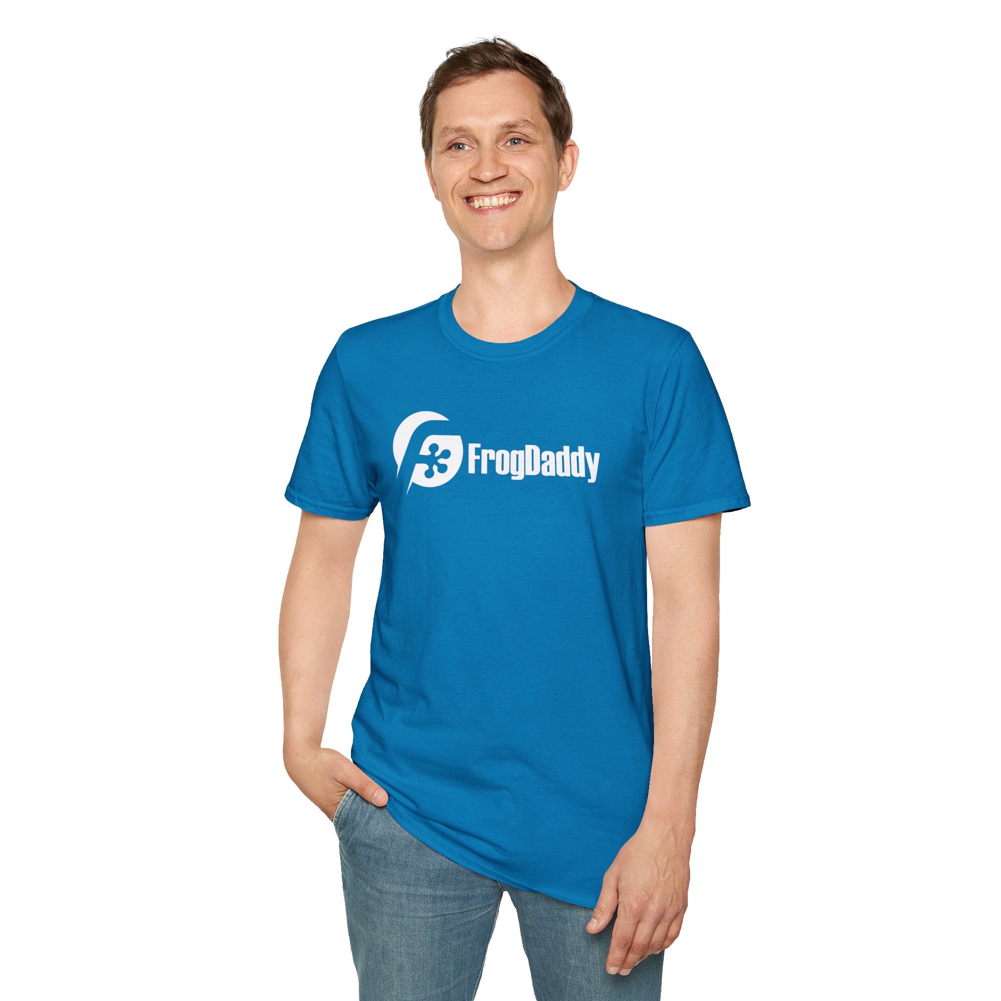 White Logo Unisex Softstyle T-Shirt image 38