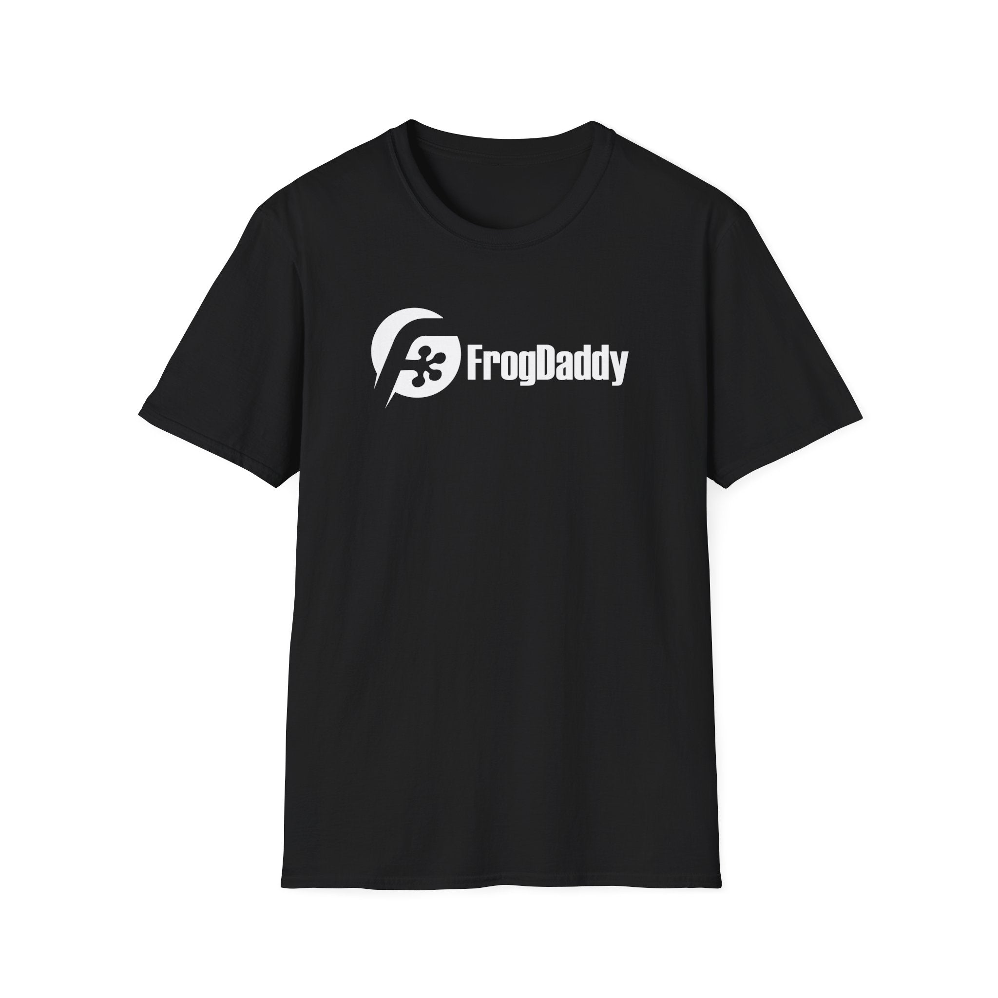 White Logo Unisex Softstyle T-Shirt in Red