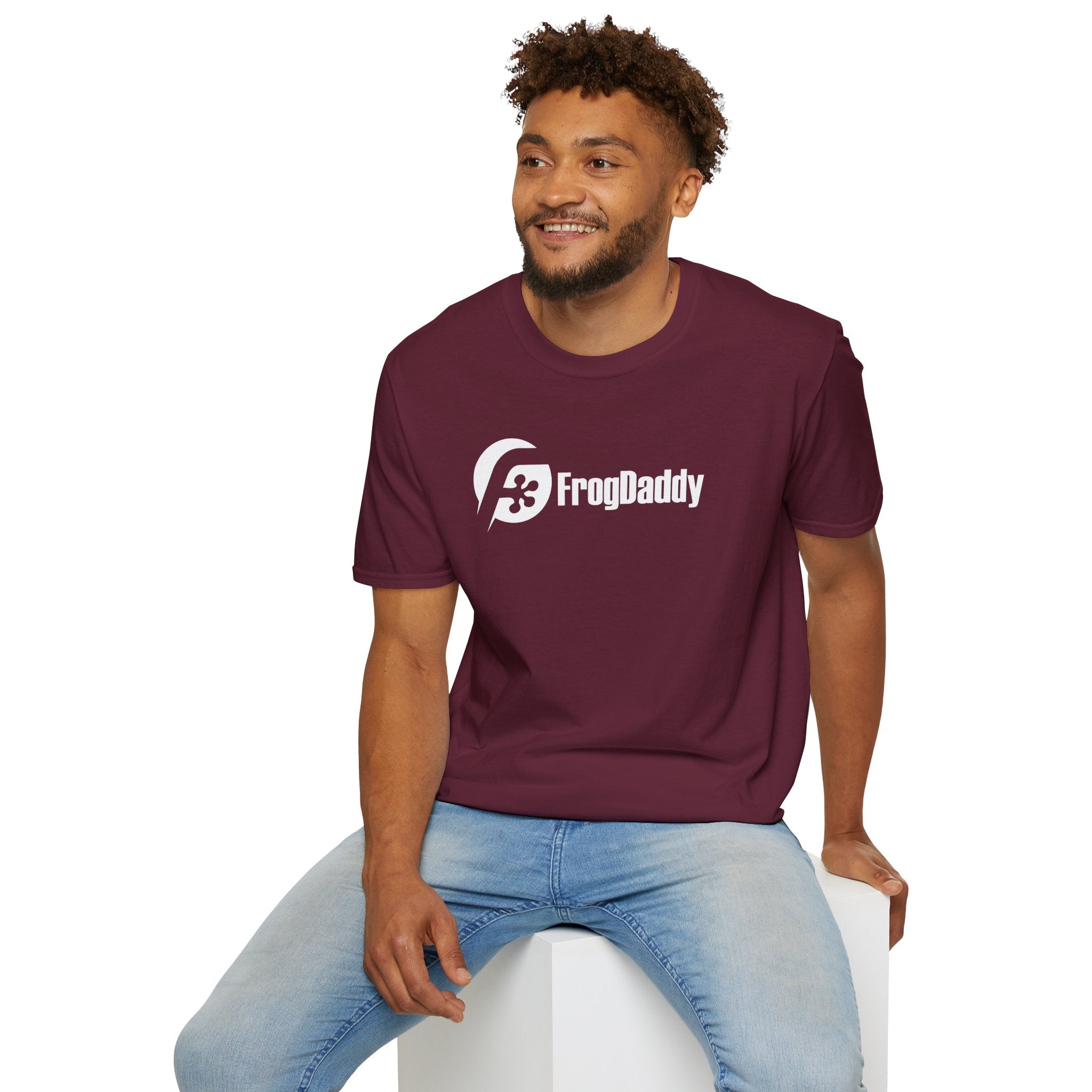 White Logo Unisex Softstyle T-Shirt image 19