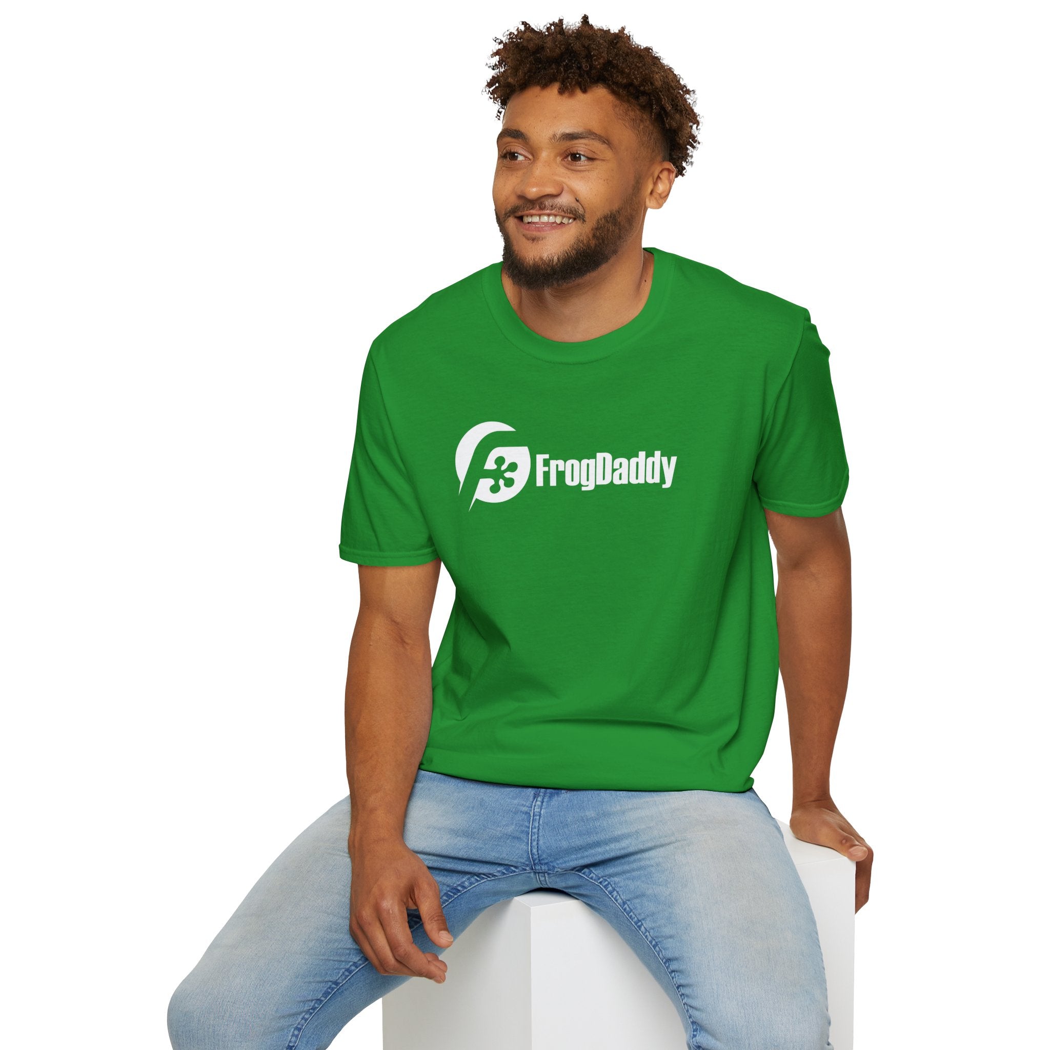 White Logo Unisex Softstyle T-Shirt image 34