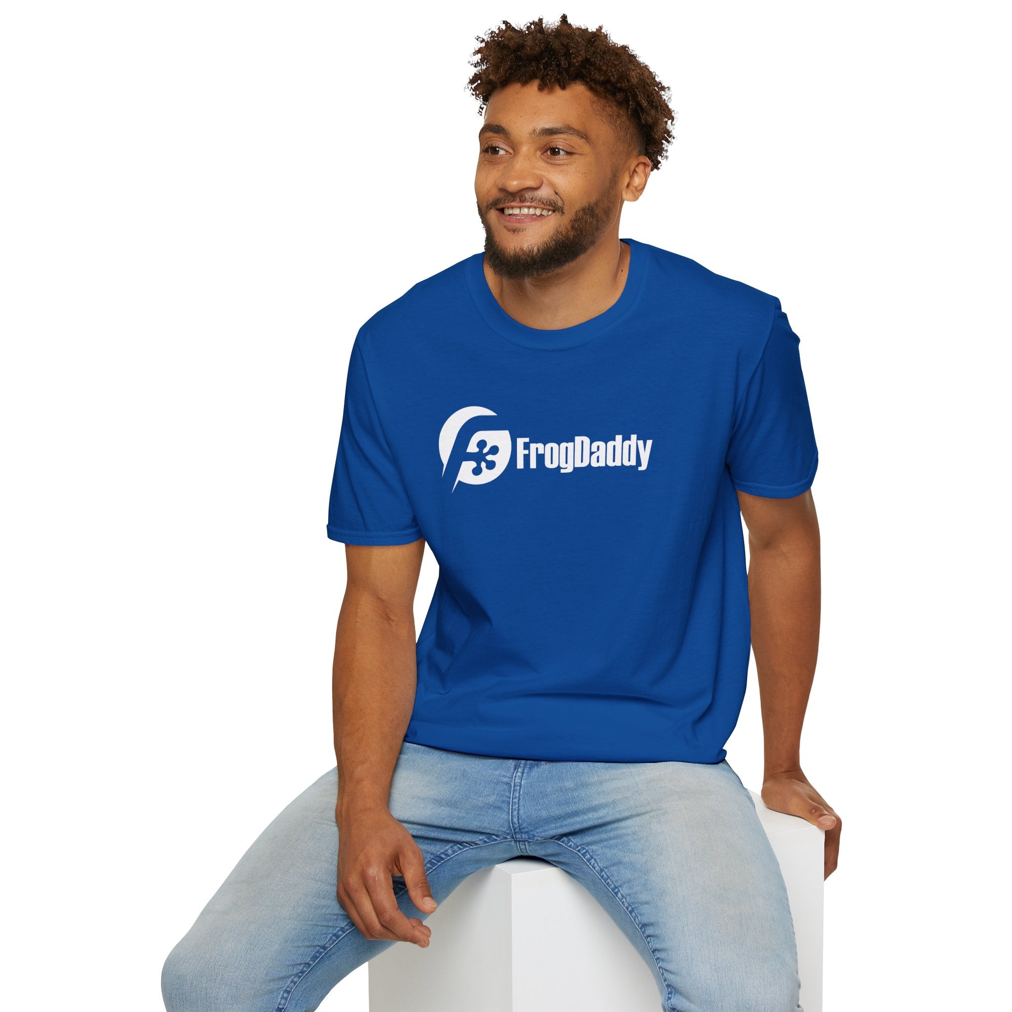 White Logo Unisex Softstyle T-Shirt image 44