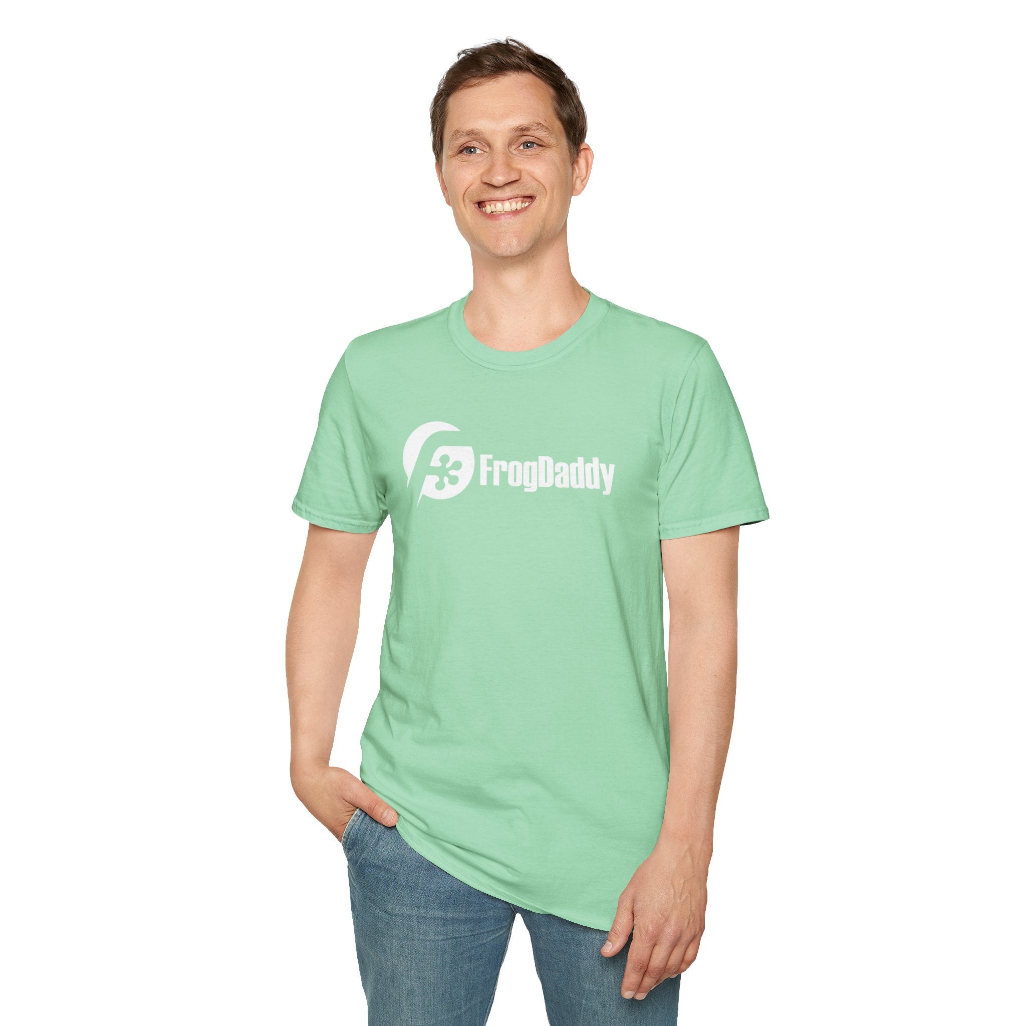 White Logo Unisex Softstyle T-Shirt image 23