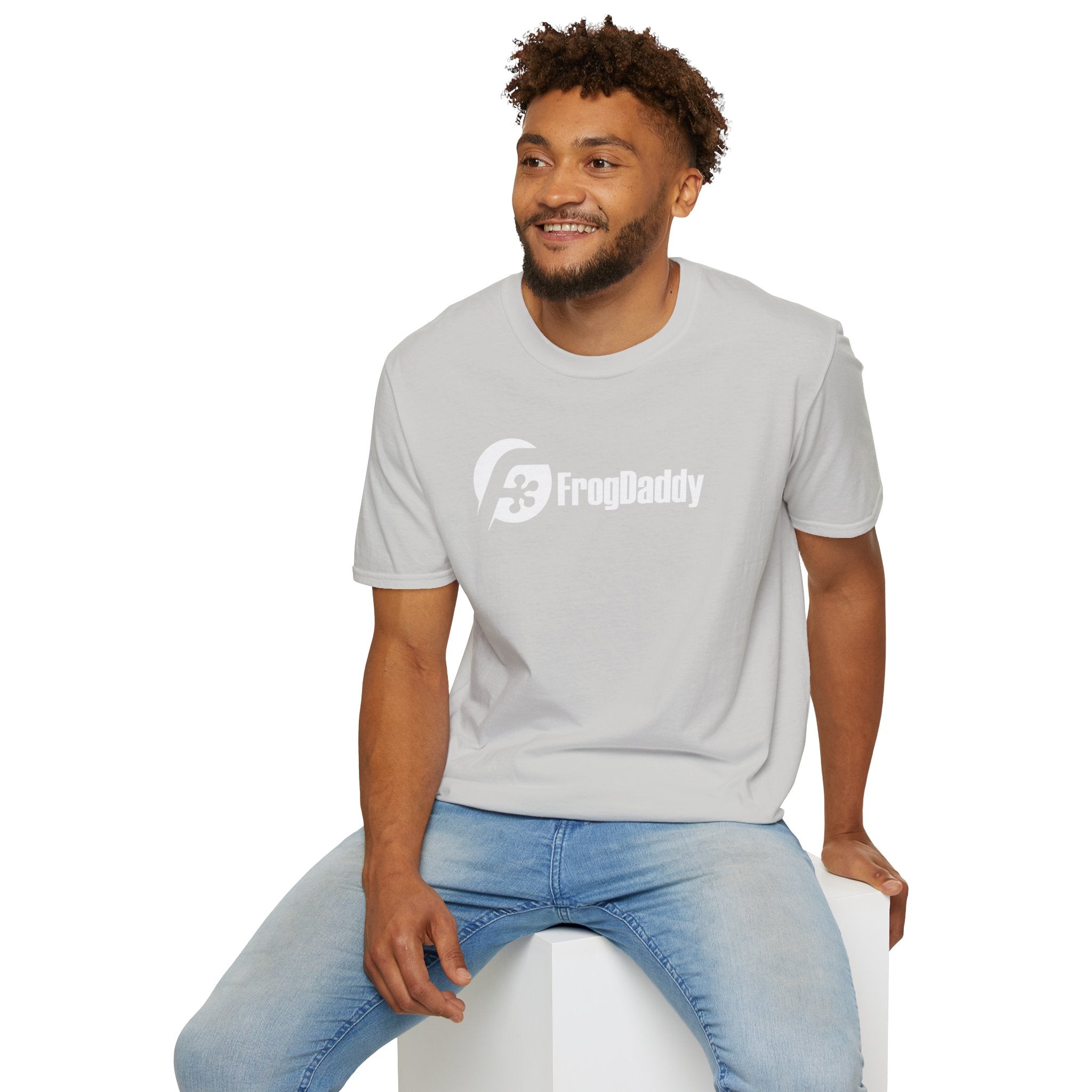 White Logo Unisex Softstyle T-Shirt image 60