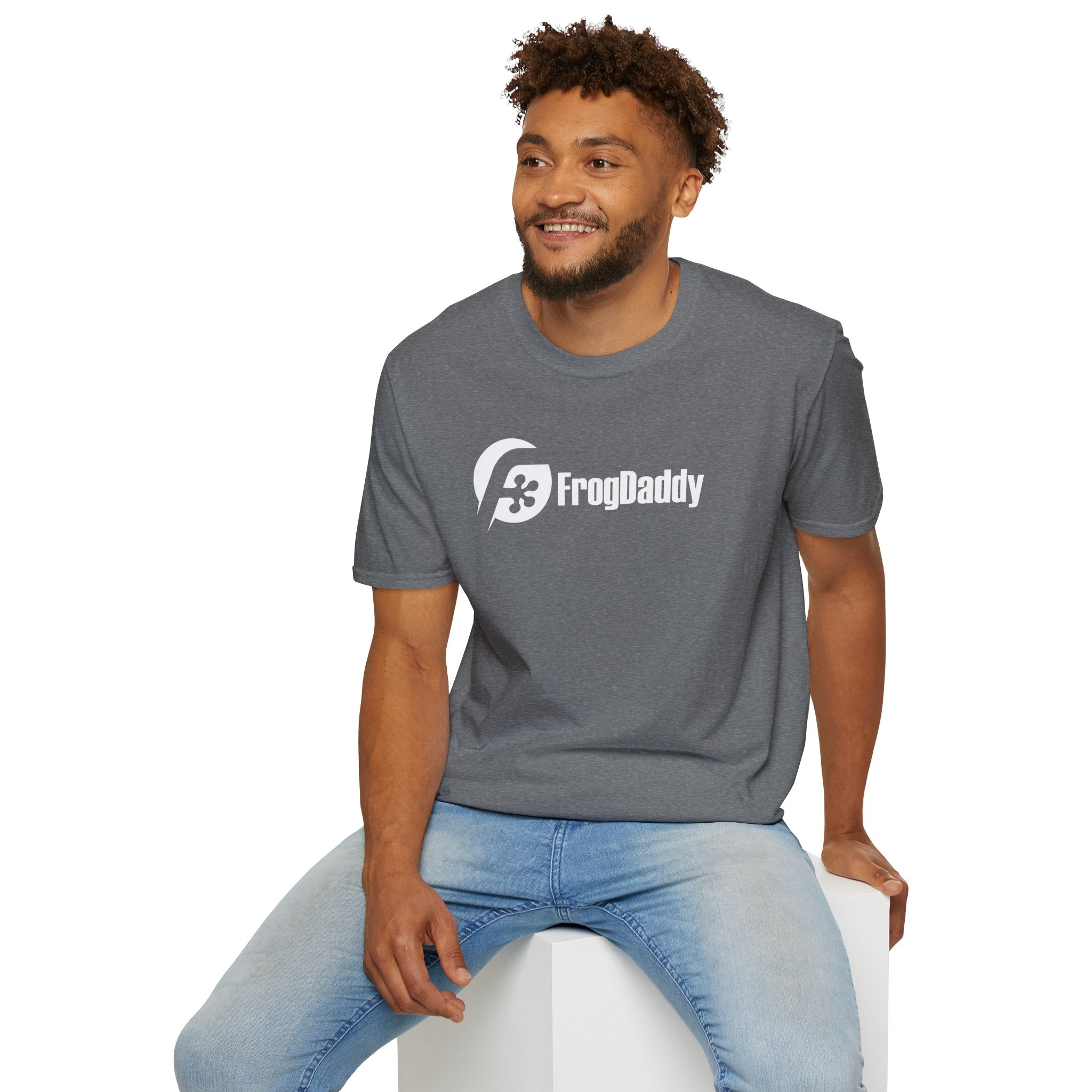 White Logo Unisex Softstyle T-Shirt image 29