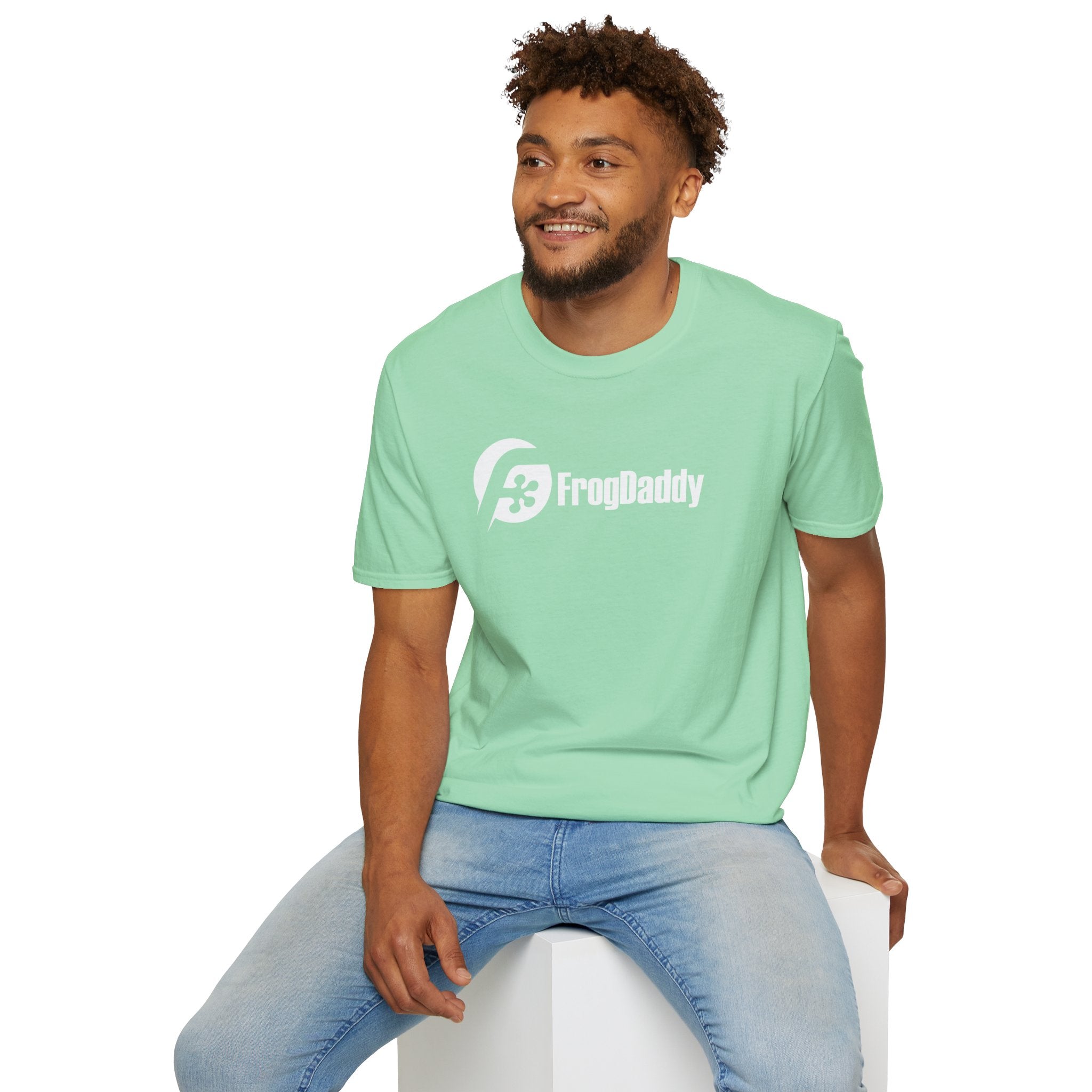 White Logo Unisex Softstyle T-Shirt image 24