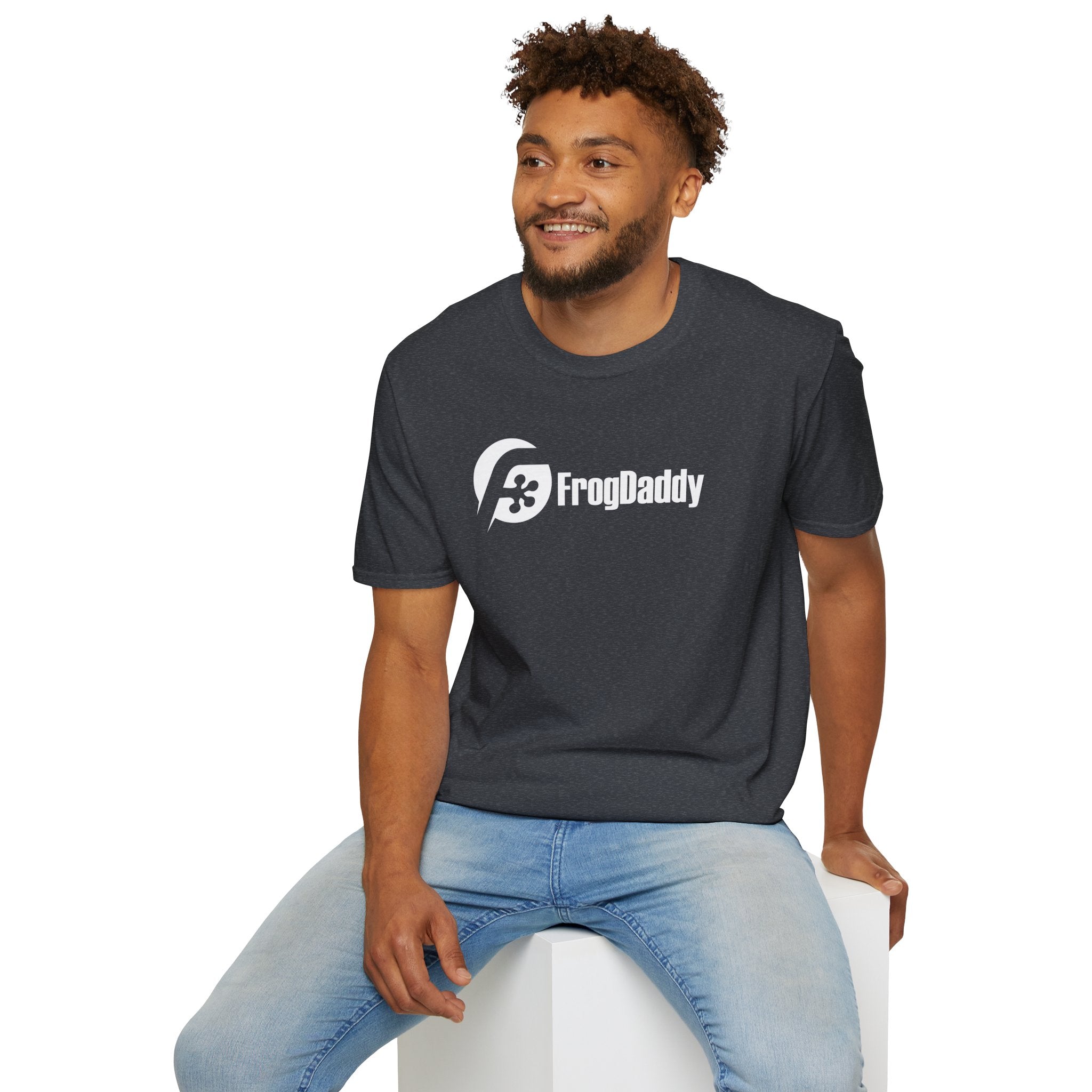 White Logo Unisex Softstyle T-Shirt image 49
