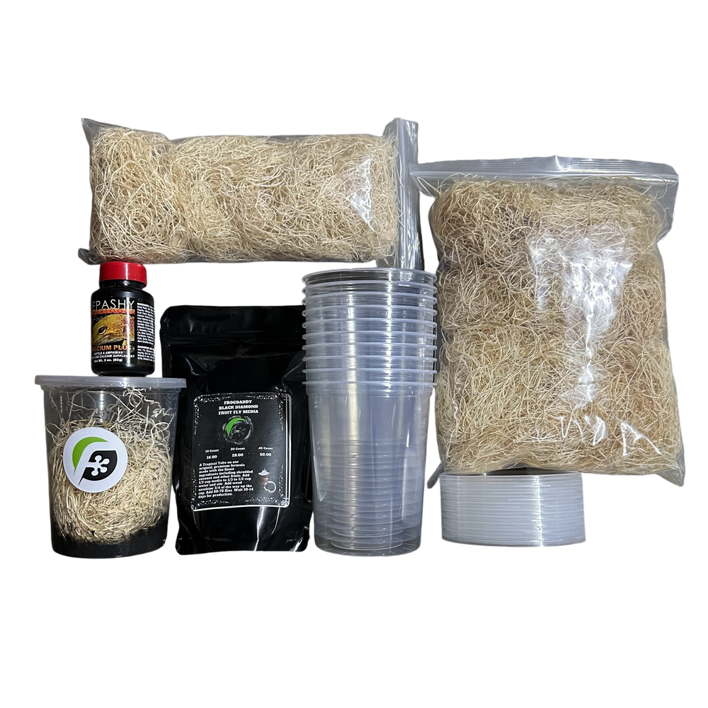 FrogDaddy Complete Black Diamond Fruit Fly Culturing Kit