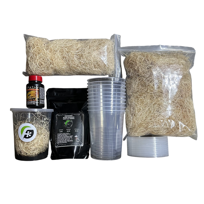 FrogDaddy Complete Black Diamond Fruit Fly Culturing Kit