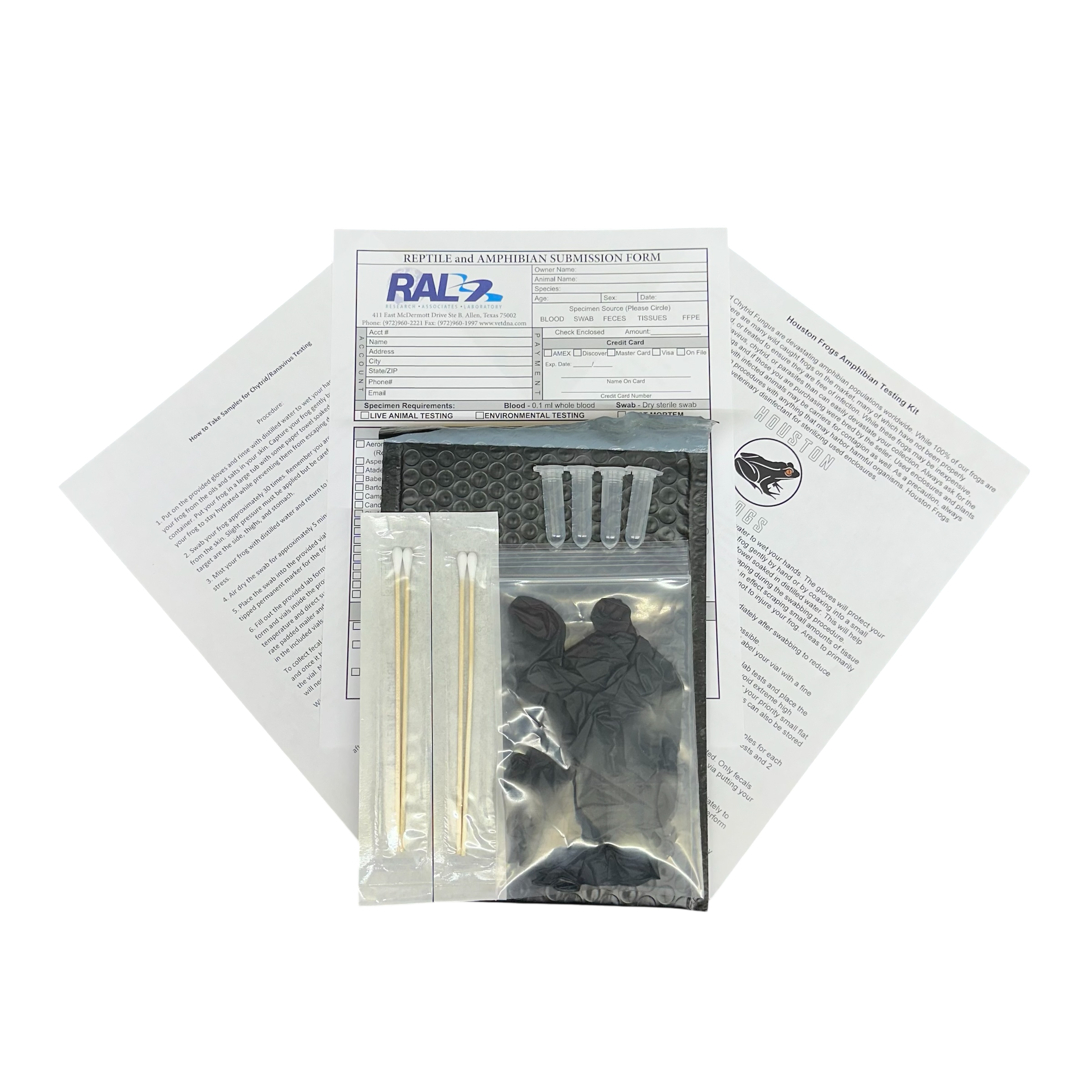 Emergency Kit #4: Amphibian Disease Testing Kit (READ DESCRIPTION