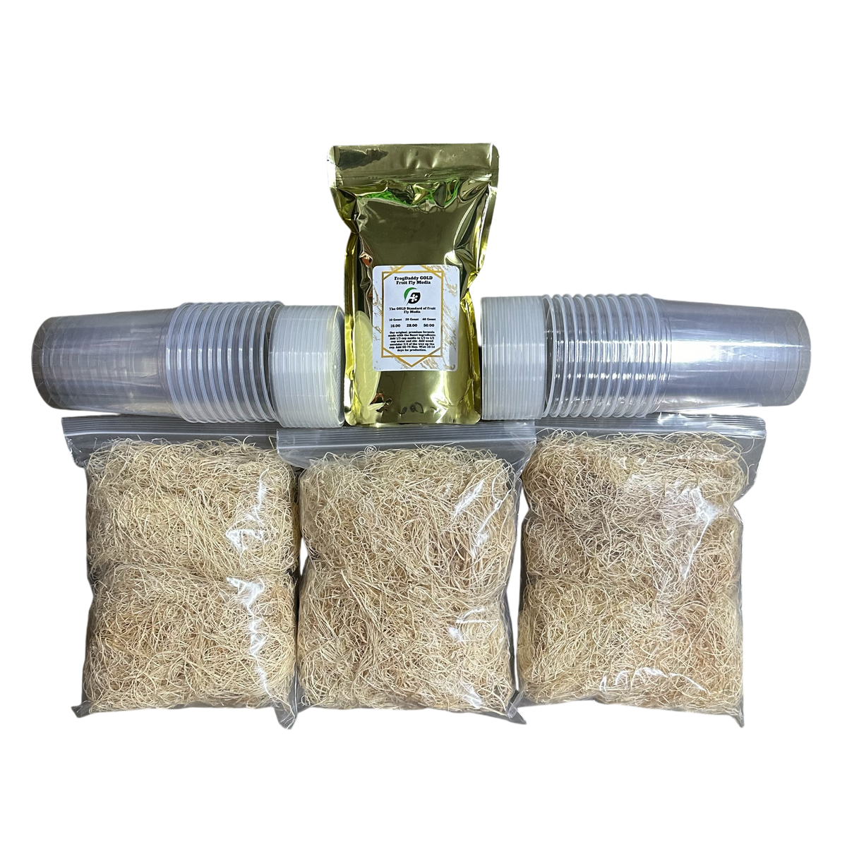 FrogDaddy Complete GOLD Fruit Fly Culturing Kit | FrogDaddy