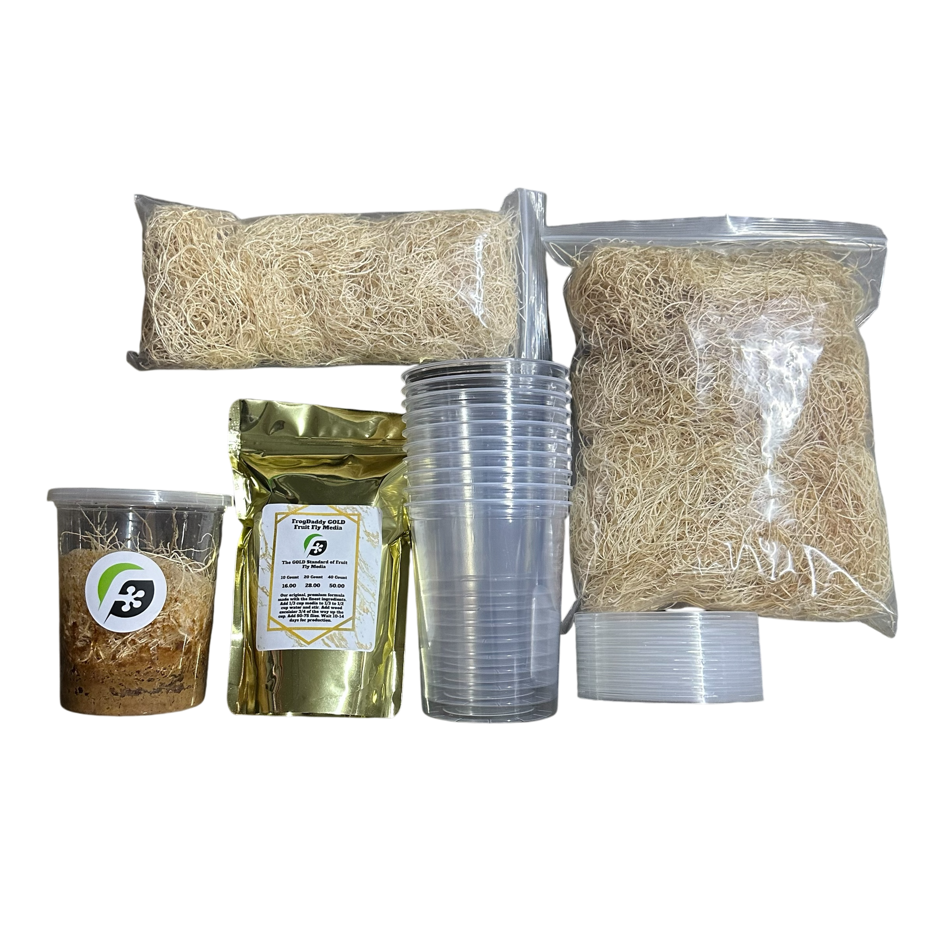 FrogDaddy Complete GOLD Fruit Fly Culturing Kit | FrogDaddy