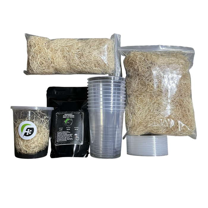 FrogDaddy Complete Black Diamond Fruit Fly Culturing Kit