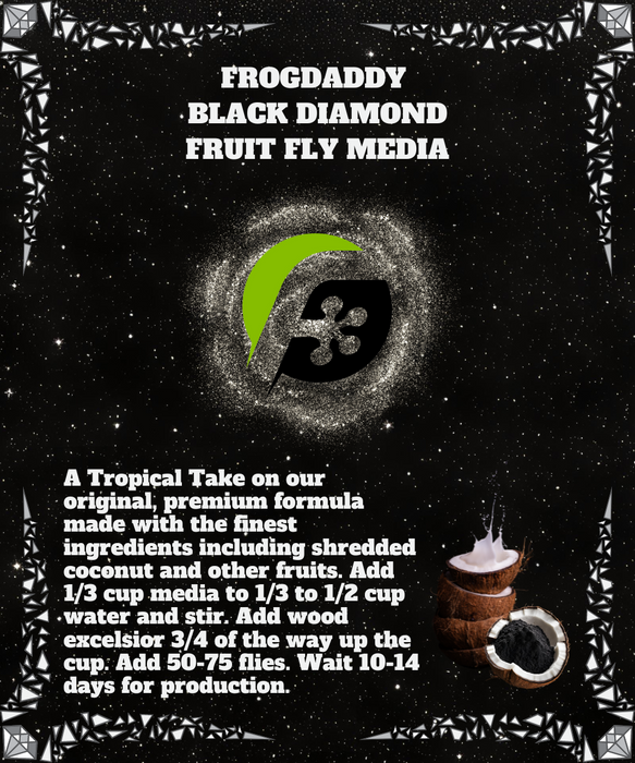 Sample Pack - FrogDaddy Black Diamond Premium Fruit Fly Media