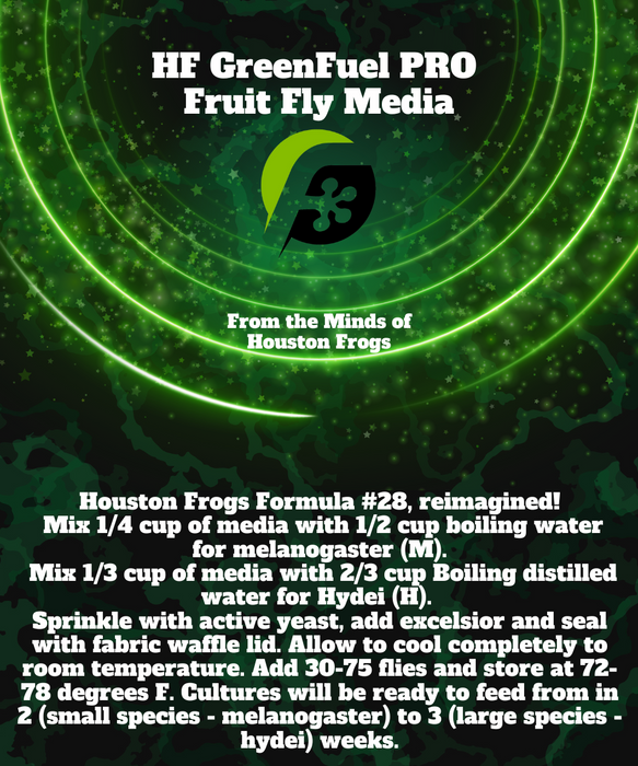 Sample Pack - HF GreenFuel PRO Premium Fruit Fly Media