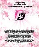 Sakura Pink Fruit Fly Media - Limited Edition - Seasonal Blend image 2