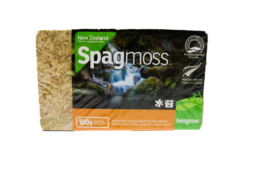 BesGrow 100g Supercompressed New Zealand Sphagnum Moss