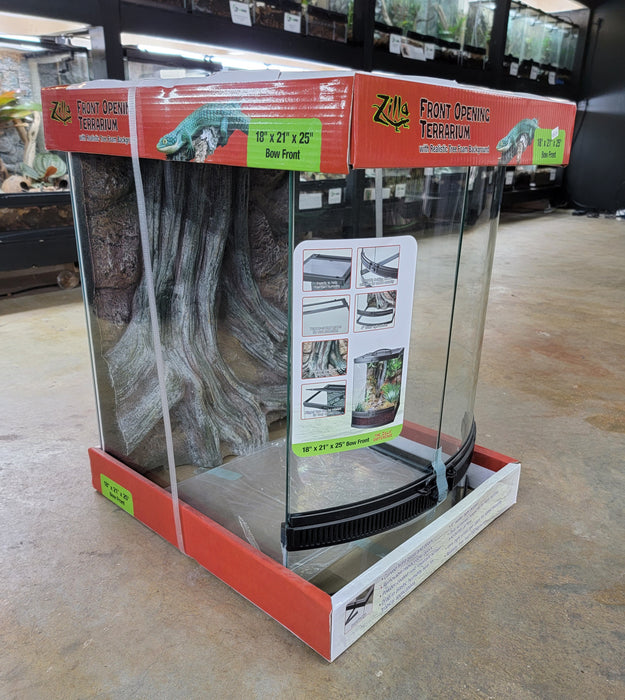 Zilla Terrarium (18x21x25 in) - Bow Front - STORE PICKUP ONLY