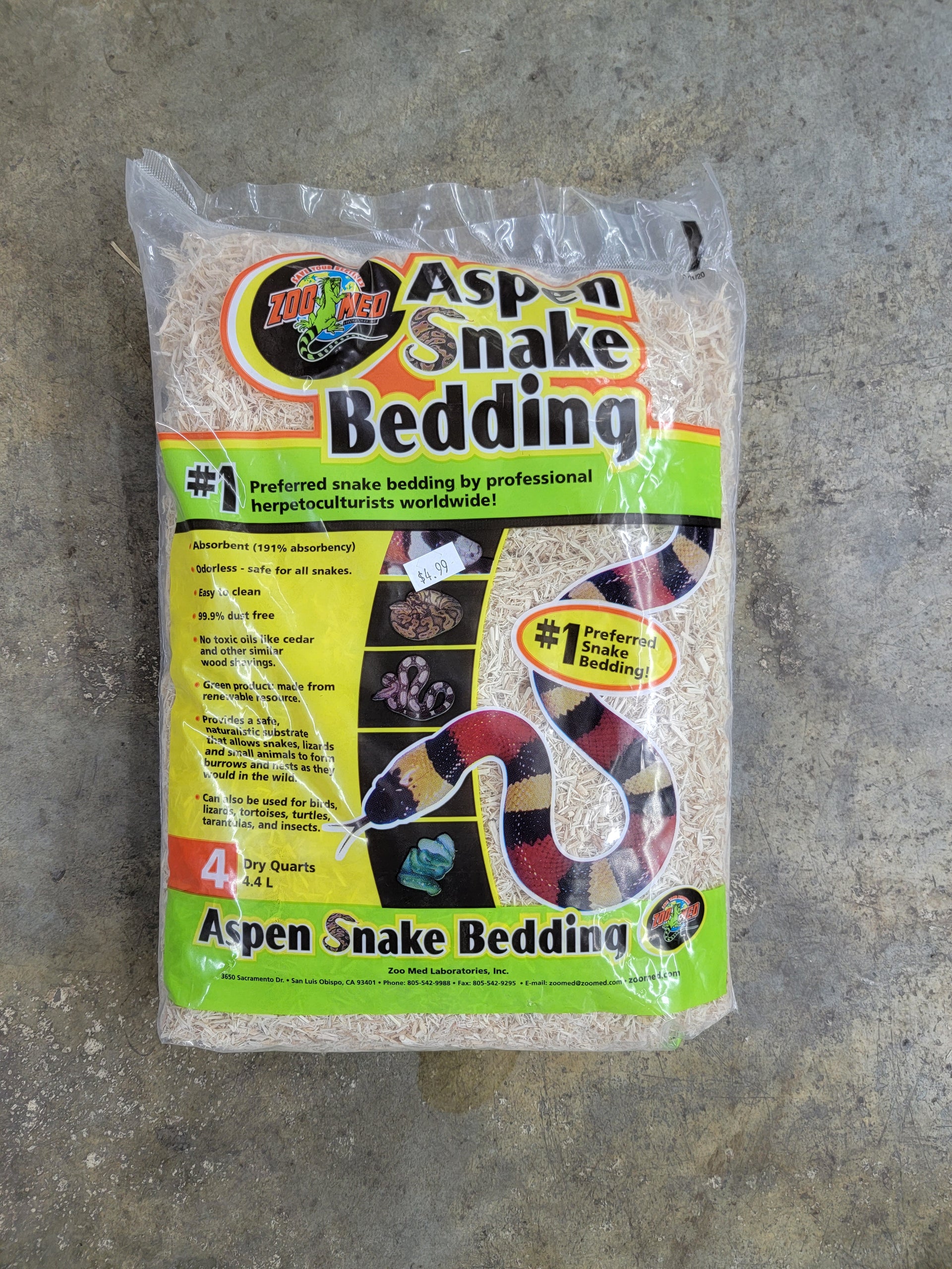 Zoo Med Aspen Snake Bedding – FrogDaddy
