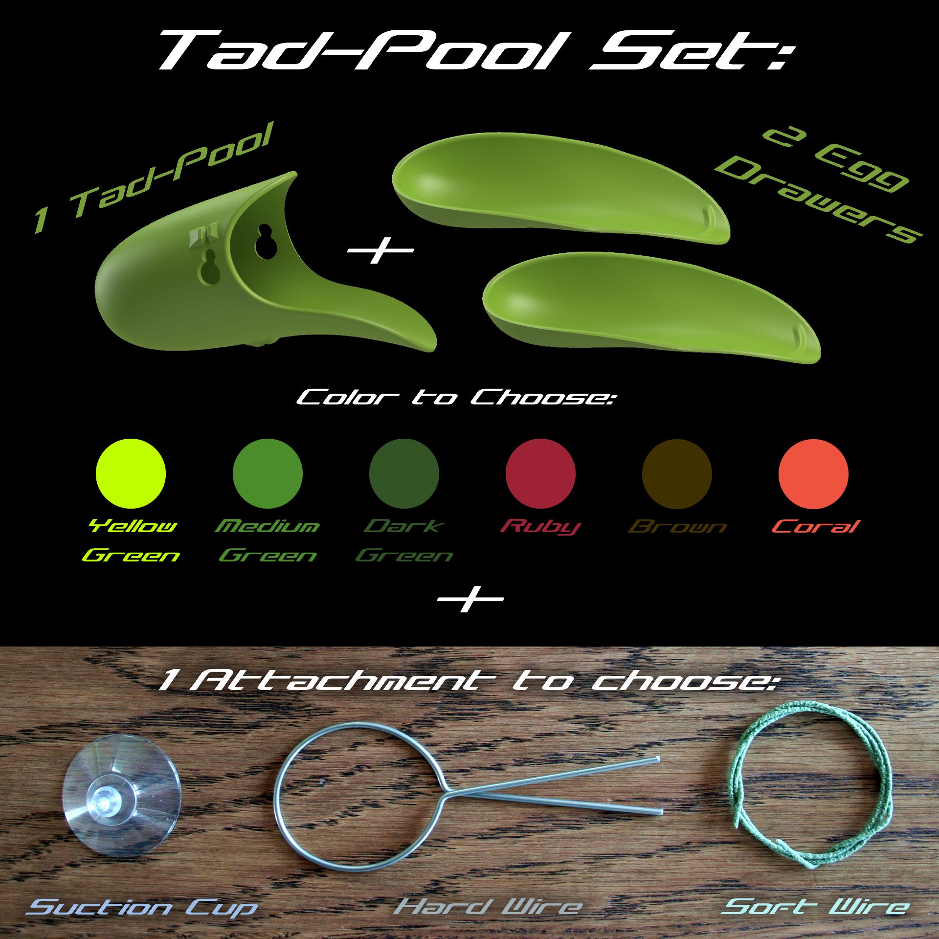 Tad Pool - Lime Green / Yellow Green Vivarium Accessory | FrogDaddy